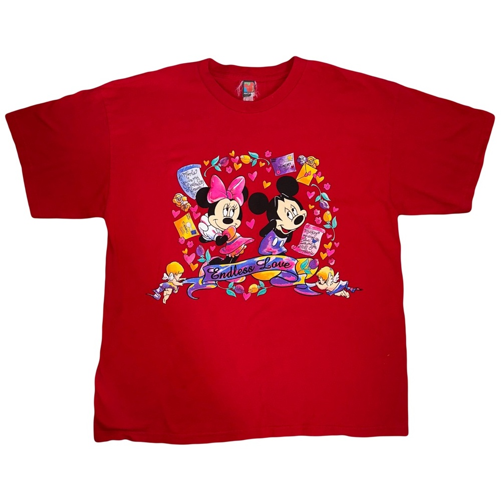 VINTAGE Mickey & Minnie “Endless Love” Tee Size XL